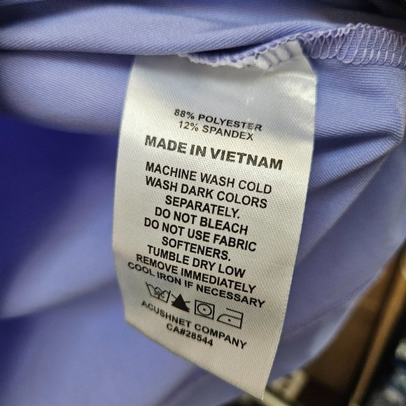 FootJoy Polo Men's Purple Micro Stripe Performance Stretch Shirt FJ Golf Size XL - Picture 5 of 8